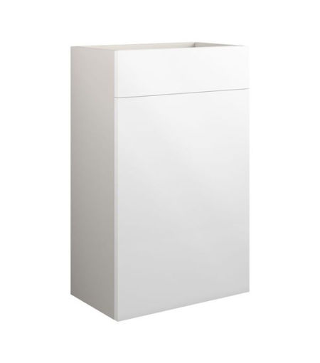 Cedar 500mm Standard WC Unit - White Gloss (Grey Cab)