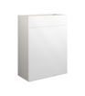 Cedar 600mm Standard WC Unit - White Gloss (Grey Cab)