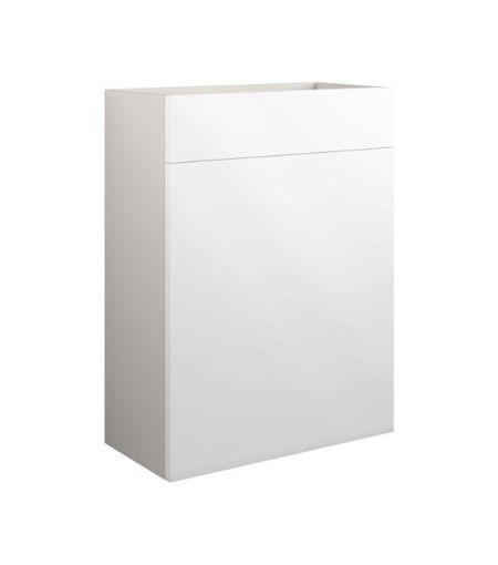 Cedar 600mm Standard WC Unit - White Gloss (Grey Cab)