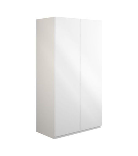 Cedar 600mm Standard 2 Door Storage Unit - White Gloss (Grey Cab)