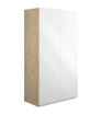 Cedar 600mm Standard 2 Door Storage Unit - White Gloss (Oak Cab)