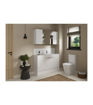 Cedar 1236mm Slim Basin & WC Unit Pack - White Gloss (Oak Cab)