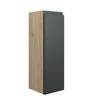 Cedar 200mm Slim Base Unit - Matt Graphite Grey (Oak Cab)