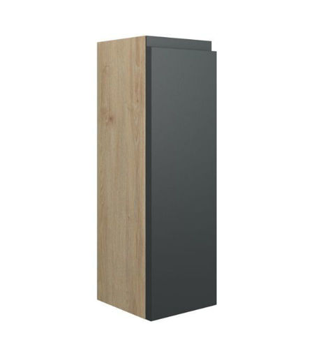 Cedar 200mm Slim Base Unit - Matt Graphite Grey (Oak Cab)