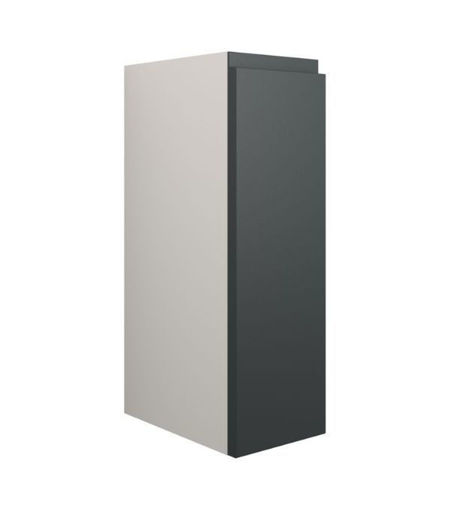Cedar 200mm Standard Toilet Roll Unit - Matt Graphite Grey (Grey Cab)