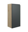 Cedar 300mm Slim Base Unit - Matt Graphite Grey (Oak Cab)
