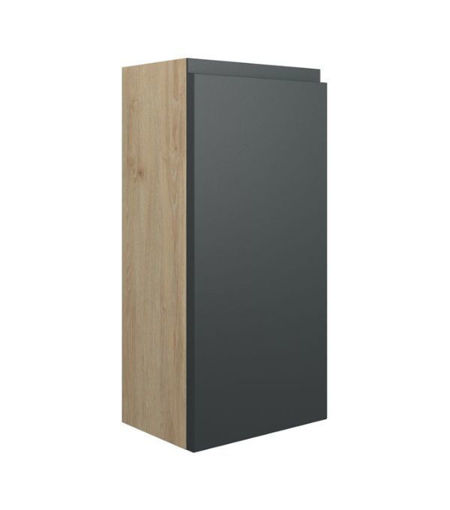 Cedar 300mm Slim Base Unit - Matt Graphite Grey (Oak Cab)