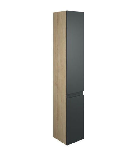 Cedar 300mm Tall Unit - Matt Graphite Grey (Oak Cab)