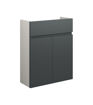 Cedar 500mm Slim Basin Unit - Matt Graphite Grey (Grey Cab)