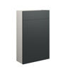 Cedar 500mm Slim WC Unit - Matt Graphite Grey (Grey Cab)