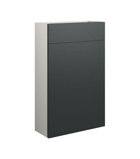 Cedar 500mm Slim WC Unit - Matt Graphite Grey (Grey Cab)