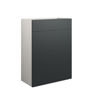 Cedar 600mm Standard WC Unit - Matt Graphite Grey (Grey Cab)
