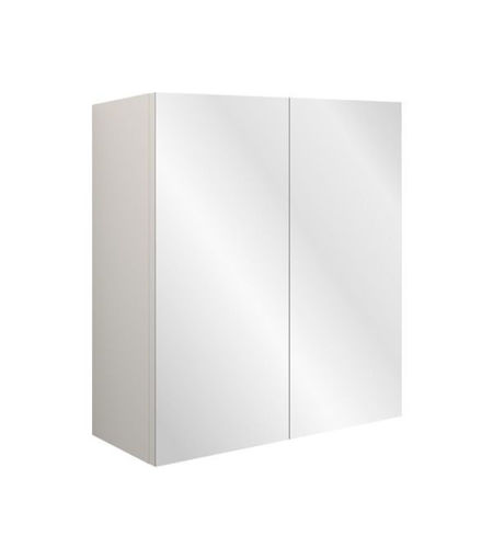 Cedar 600mm Mirrored Wall Unit - Matt Graphite Grey (Grey Cab)