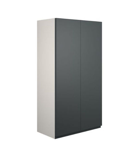 Cedar 600mm Standard 2 Door Storage Unit - Matt Graphite Grey (Grey Cab)