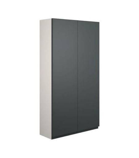 Cedar 600mm Slim 2 Door Storage Unit - Matt Graphite Grey (Grey Cab)