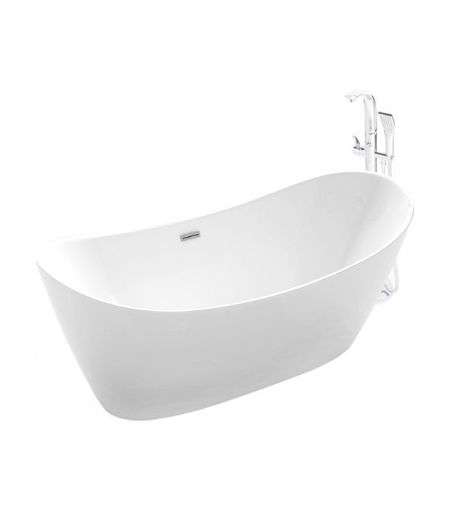 Dee 1700 x 800 Double Ended Freestanding Acrylic Slipper Bath