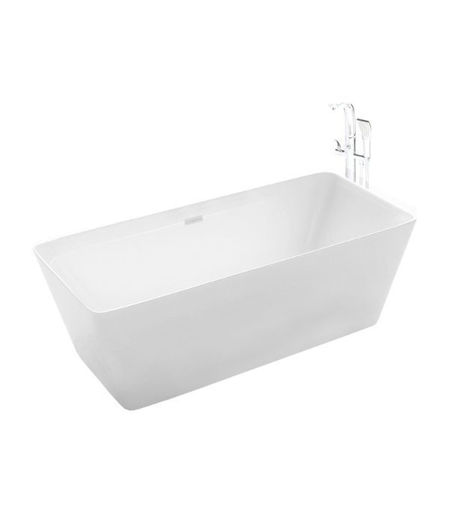 Mull 1700mm x 800mm Square Double Ended Freestanding Acrylic Bath
