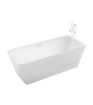 Mull 1700mm x 800mm Square Double Ended Freestanding Acrylic Bath