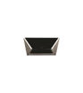 Extractor Geometric Black Glass 90Cm Touch Control Stainless Steel