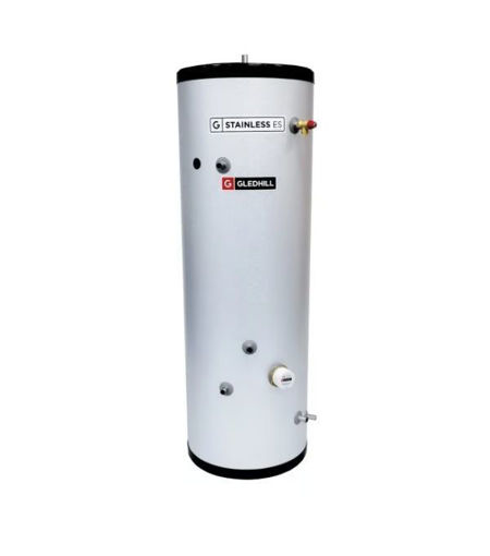 Gledhill - 200 Litre - Gledhill Stainless ES Indirect SESINPIN200 Unvented Cylinder