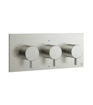 PRO2001RV Mike Pro Thermo Shower Valve Brushed Stainless Steel Effect