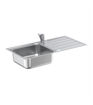 Armitage Shanks Sandringham 1000mm Stainless Steel Kitchen Sink Pack & Drainer With Single Lever Kitchen Mixer (Replaced By S4112MY)
