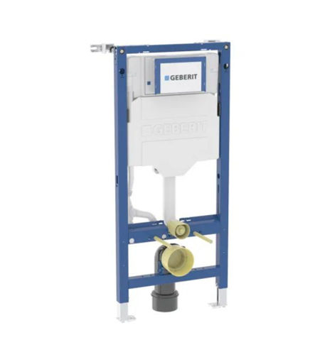 Geberit Duofix 1120mm WC Frame Blue With Sigma 120mm Cistern