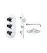 Alfred Round Shower Valve & Kit Pack 3 - Chrome