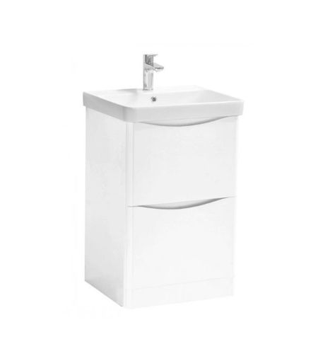 Kartell Arc 500 Gloss White Floor Standing Vanity Unit