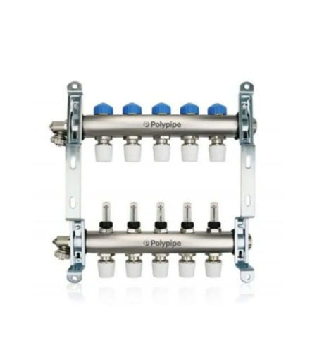 Polypipe Underfloor Heating Manifold 15mm - 5 Port
