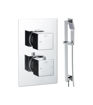 Crispin Square Shower Valve & Kit Pack 2 - Chrome