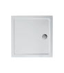 Ideal Standard SIMPLICITY Square Low Profile Shower Tray + Waste; Flat Top; 900x900mm; White
