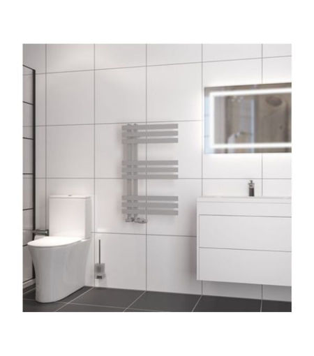 Eastbrook Hurley 800 x 500 Matt Grey Designer Towel Rail