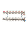 Hetta Underfloor Heating 12 Way Manifold W/c Iso Valves & Guages