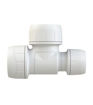 Polypipe New Enhanced Polyplumb 22mm x 15mm x 22mm Reducing  Branch Tee - White
