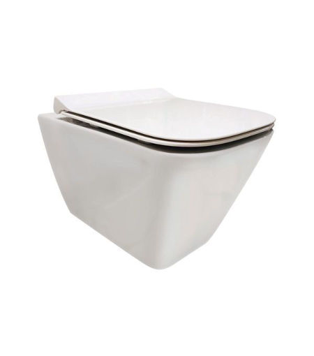 Fife Wall Hung WC Pan & Soft Close Seat
