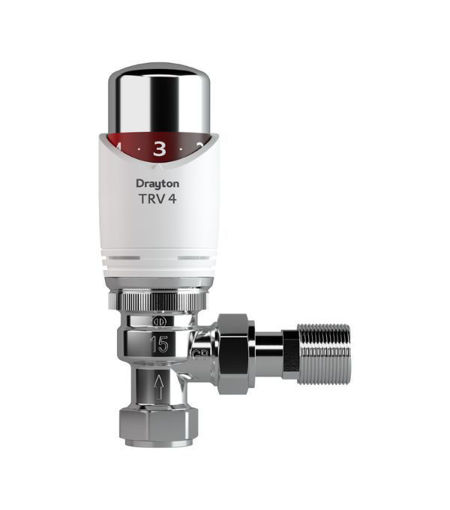 Drayton TRV4 15mm Angled Thermostatic Radiator Valve | 07 05 150